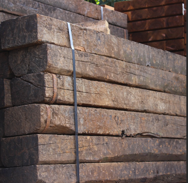 Reclaimed Oak Railway Sleepers 2.2m