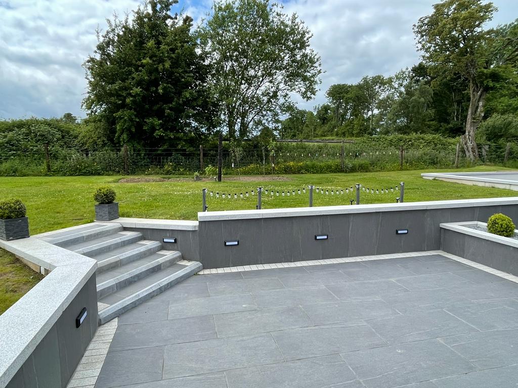 Limestone Chamfered Kerb 1000x140x80mm