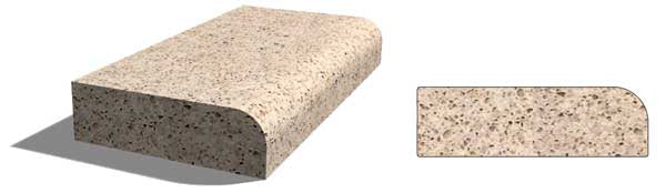 Granite Bull Nose Kerb