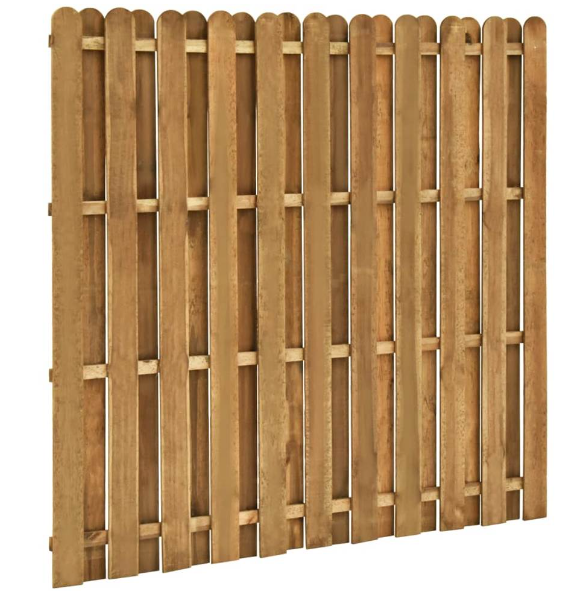 Hit and Miss Pressure Treated Fence Panel 1.8x1.8 (6ft x 6ft)